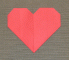 Origami szív